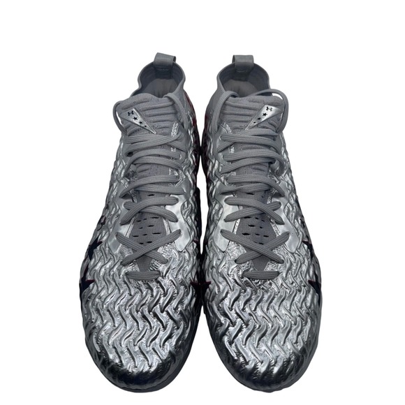 UNDER ARMOUR Football Cleats Mens Silver American‎ Flag Stars Stripes size 12 main image 4